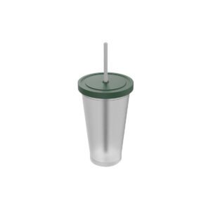 Vaso Juice con tapa y sorbete