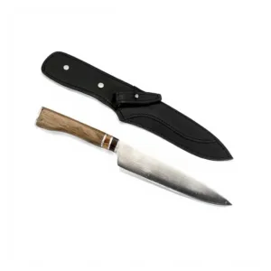 Cuchillo G 3 Anillos En Vaina De Cuero
