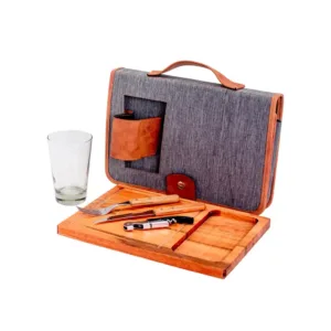 Porta Tablita X1 Luxe Con Vaso Vidrio