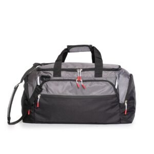 Bolso negro con detalles en gris (PR103)