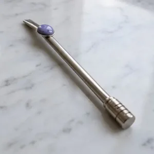 Bombilla De Gema Bronce Con Baño De Plata X 12 Unid Dcto 10%