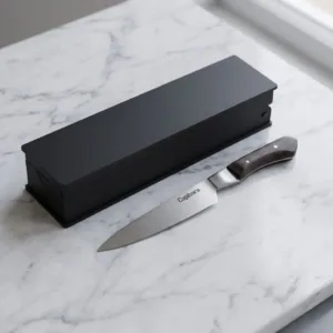 Cuchillo G Con Aplique En Box De Madera