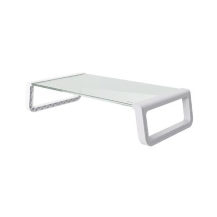 TRUST Stand Monitor Notebook Monta White vidrio templado