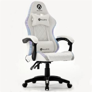 Silla Gamer Alley-G Engel RGB Blanca