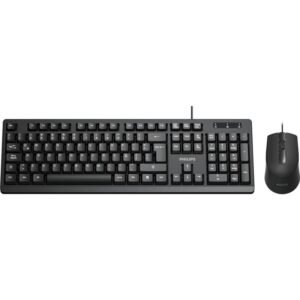 Philips Tec+Mou Serie 2000 Usb 1200dpi 104keys Black