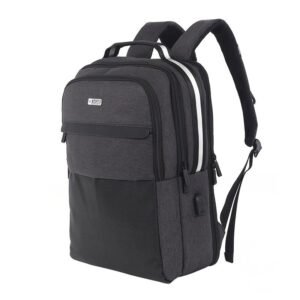 Mochila ZÖM Kansas - ZB-209BK - Usb - Gris